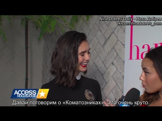 interview with nina at harper's bazaar gala dinner, august 22, los angeles