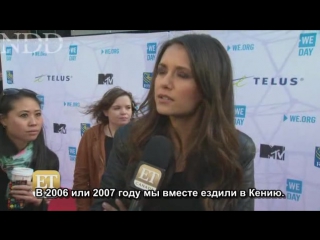 nina's interview at the "we day" event | 1 10 2015 (russian subtitles)