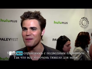 stars nina dobrev, paul wesley will take a dive for upcoming episode (rus sub) big ass milf